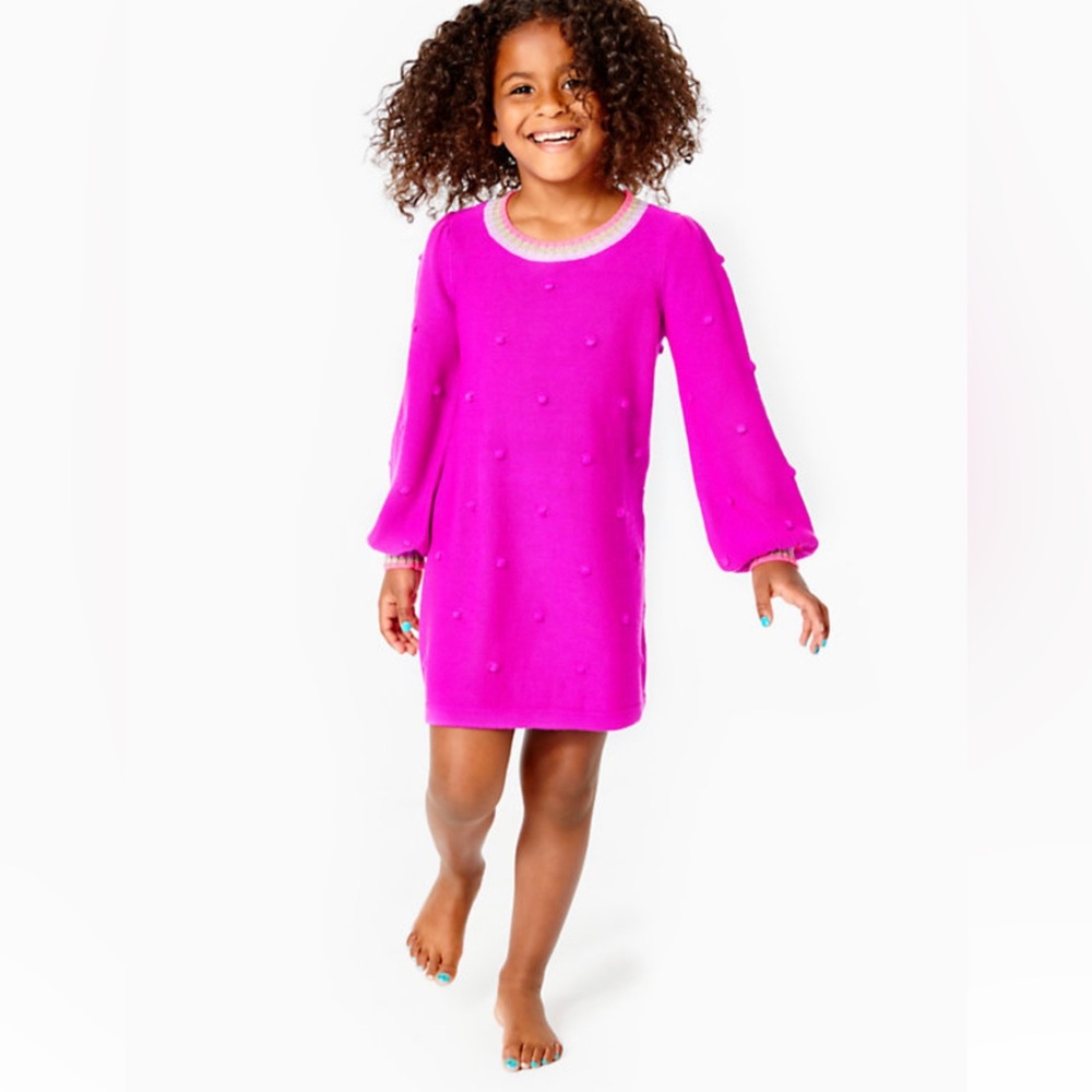 Lilly Pulitzer Girls mini Verna Sweater Dress NEW